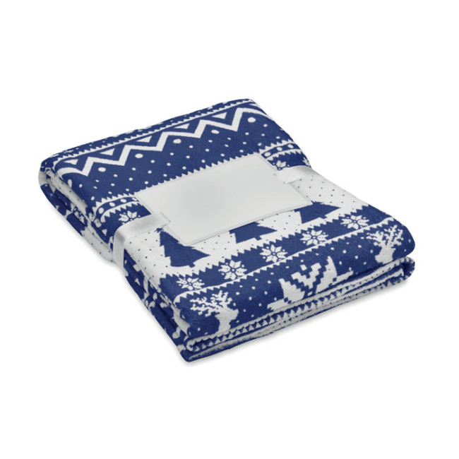 Custom Printed RPET Fleece Blanket Winter Pattern 190 gr/m² - Image 1