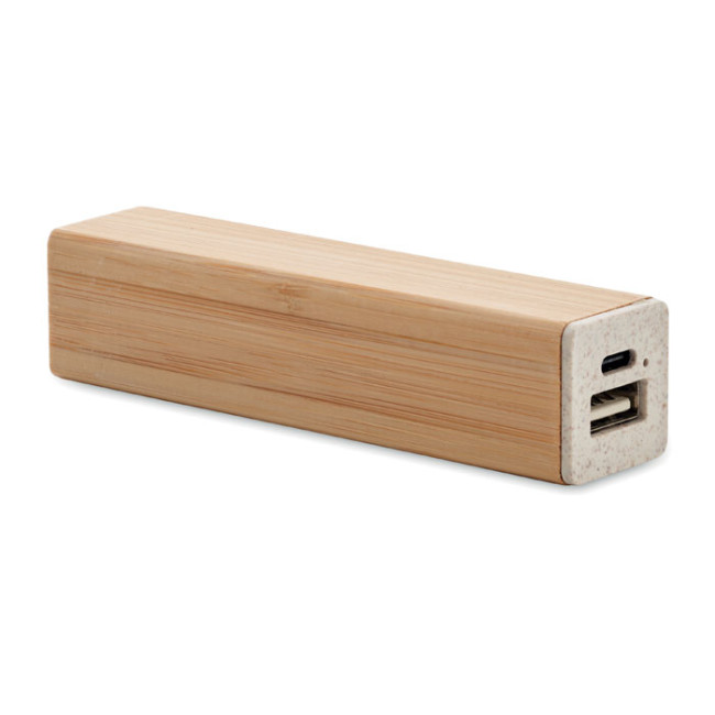 Branded Bamboo Power bank 2200 mAh