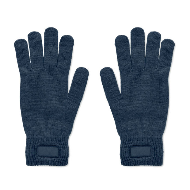 Custom Printed Knitted Gloves In RPET - Image 1