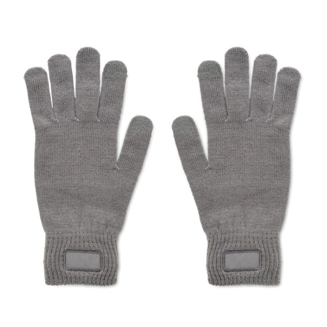 Custom Printed Knitted Gloves In RPET - Image 2