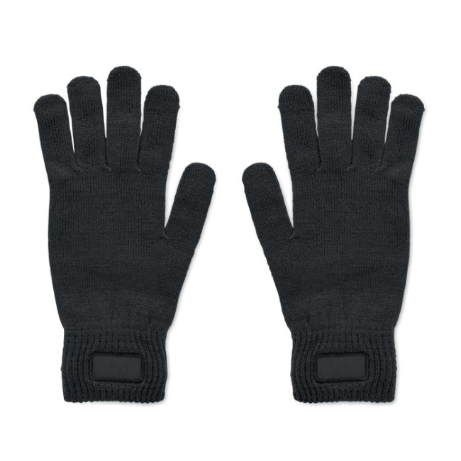 Custom Printed Knitted Gloves In RPET - Image 3