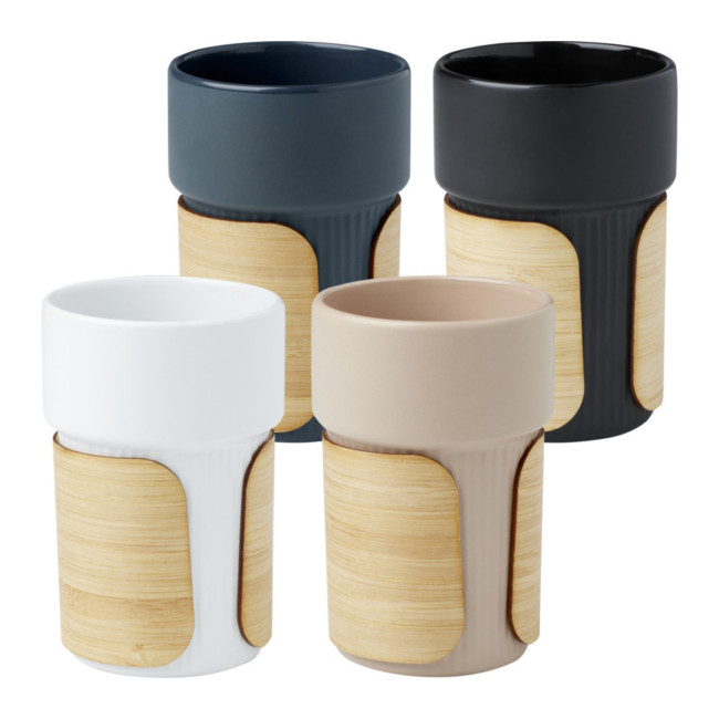 Branded Fika Tumbler With Bamboo Sleeve 340ml