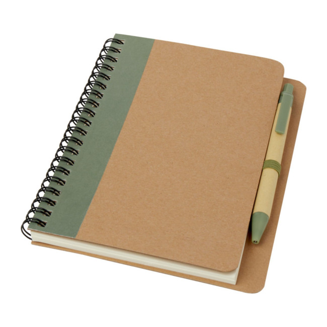 Custom Printed Priestly Recycled Notebook With Pen - Image 4