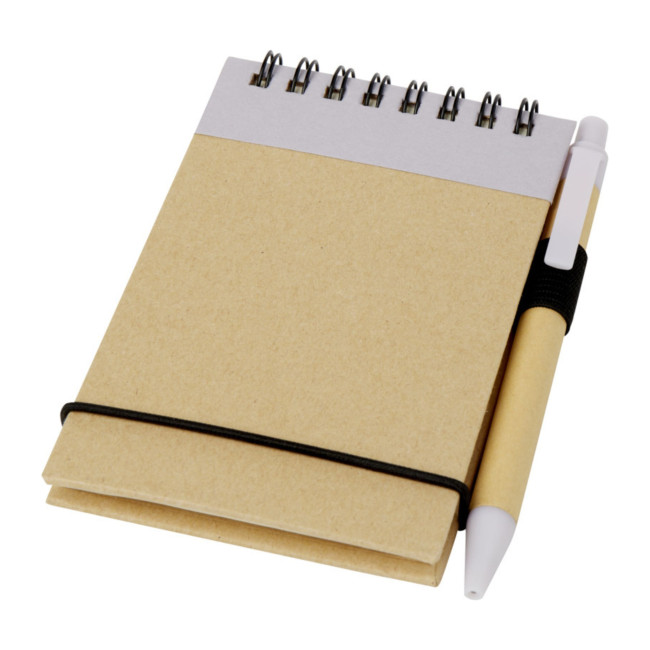 Custom Printed Zuse A7 Recycled Jotter Notepad With Pen - Image 5