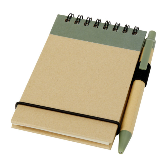 Custom Printed Zuse A7 Recycled Jotter Notepad With Pen - Image 4