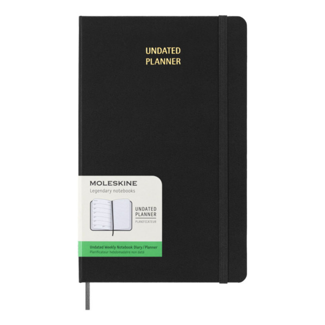 Custom Printed Moleskine Hard Cover Undated L Weekly Planner