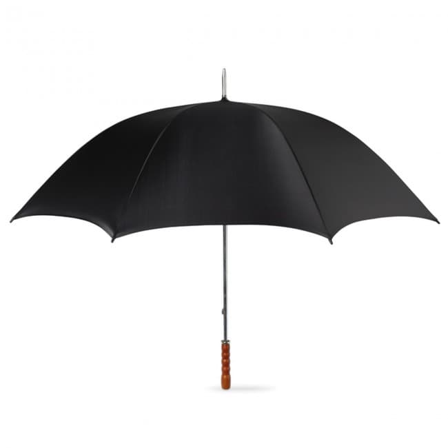 Custom Printed Golf umbrella with wooden grip - Image 3