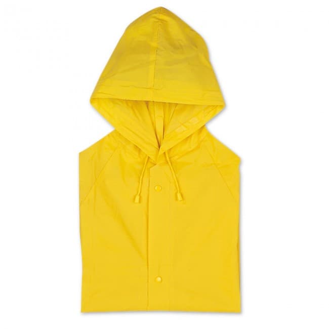 Custom Printed PVC Raincoat With Hood - Image 7