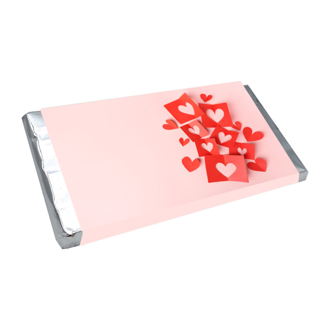 Custom Printed Valentines Chocolate Bar 85g