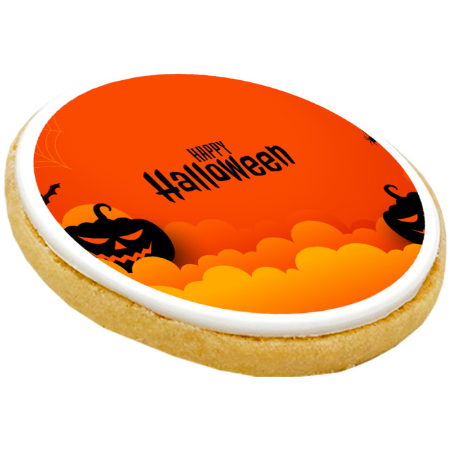 Custom Printed Halloween Biscuit Large 8cm