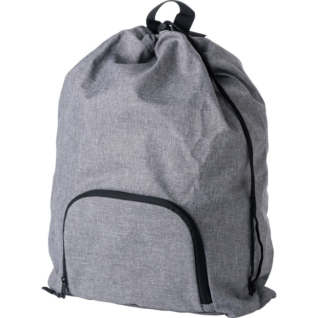 Custom Printed Drawstring Foldable Backpack