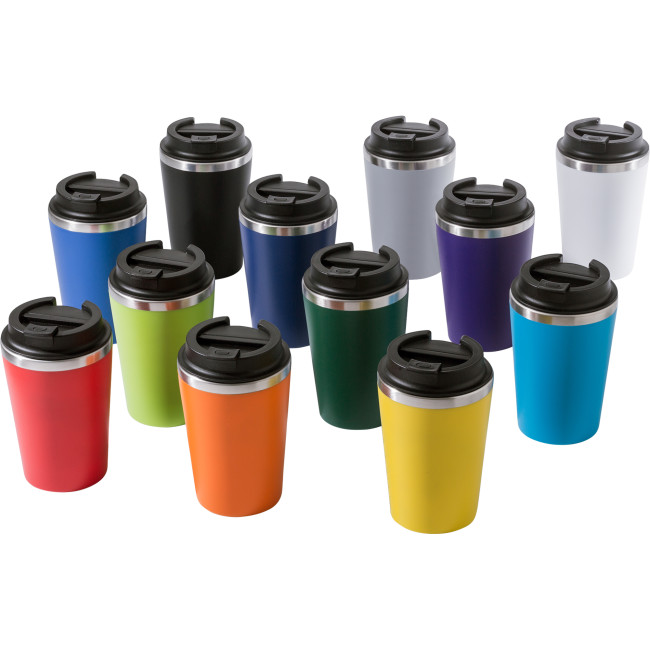 Custom Printed Stainless Steel Travel Mug 350ml - Image 1