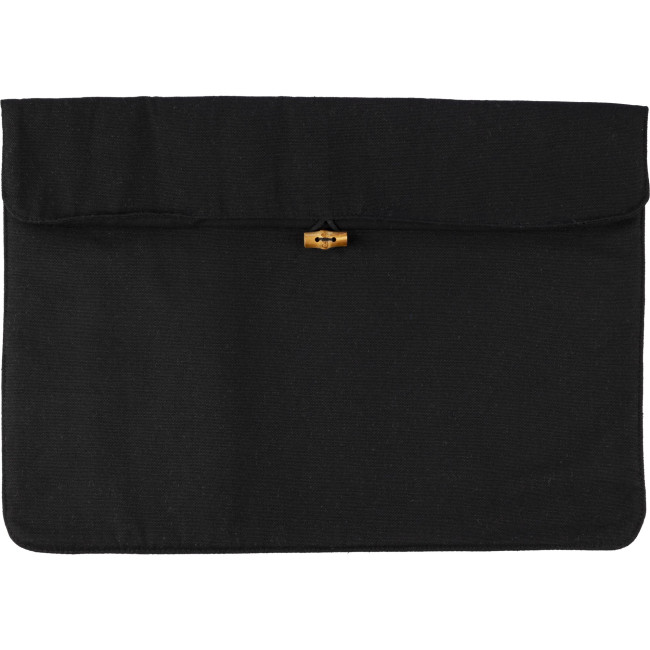 Custom Printed Cotton Laptop Pouch - Image 1