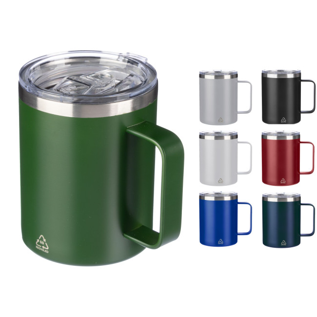 Custom Printed Stainless Steel Double Walled Travel Mug 300ml