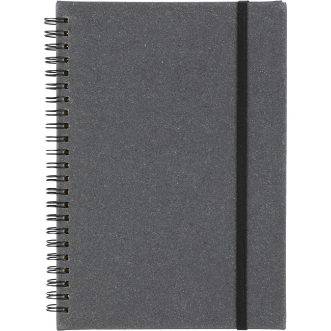 Custom Printed Recycled Leather A5 Notebook - Image 1