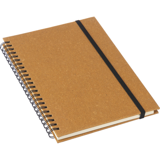 Custom Printed Recycled Leather A5 Notebook - Image 2