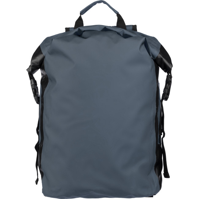 Custom Printed Tarpaulin Waterproof Rolltop Backpack - Image 2