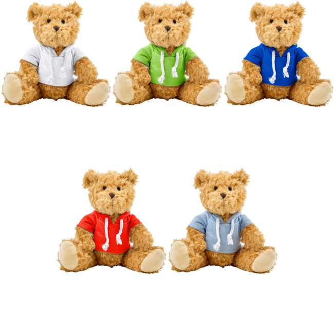 Custom Printed Plush teddy bear with hoodie - Image 2