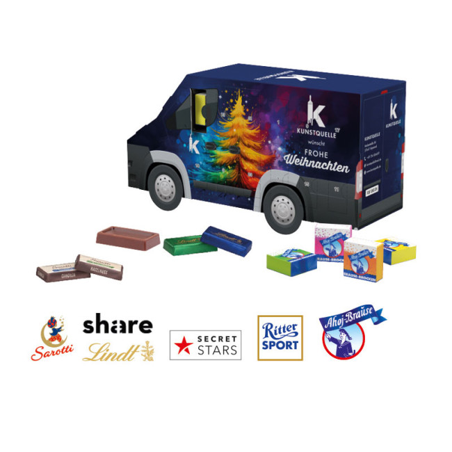 Custom Printed Chocolate Advent Calendar Van