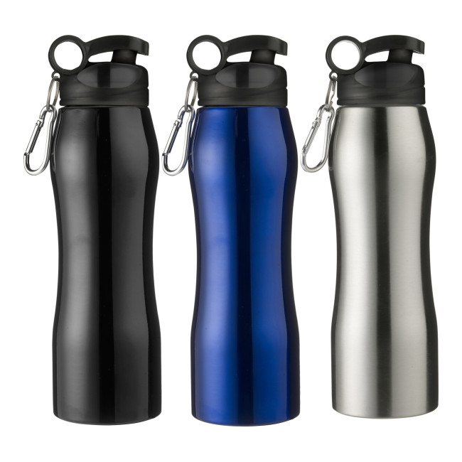 Custom Printed Stainless steel single walled bottle 750ml - Image 1