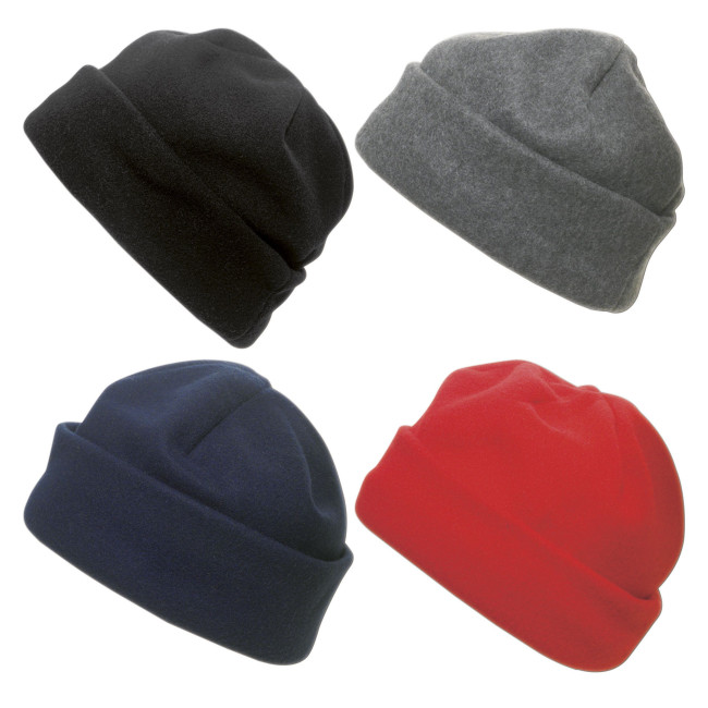 Custom Printed Fleece beanie - Image 1