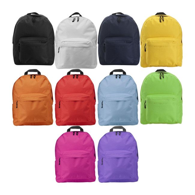 Custom Printed Polyester backpack - Image 1