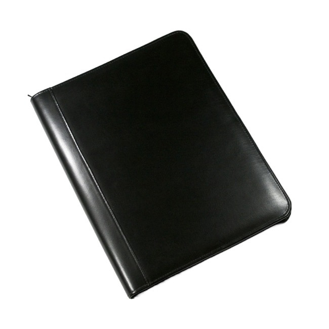 Custom Printed Biodegradable Leather A4 Zipped Folder - Image 2