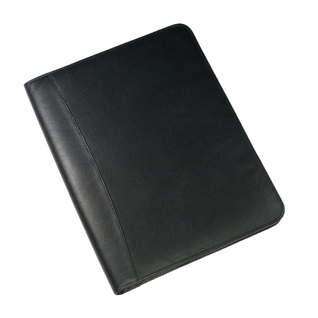 Custom Printed Melbourne A4 Zipped Folder In Black - Image 2