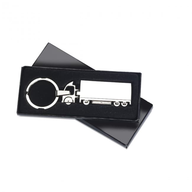 Custom Printed Truck Metal Keyring - Image 1