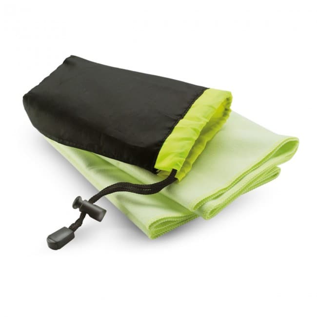 Custom Printed Sport Towel In Nylon Pouch - Image 1