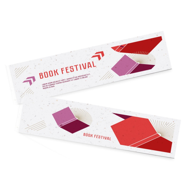 Custom Printed Seeded Paper Small Bookmarks (2PP)