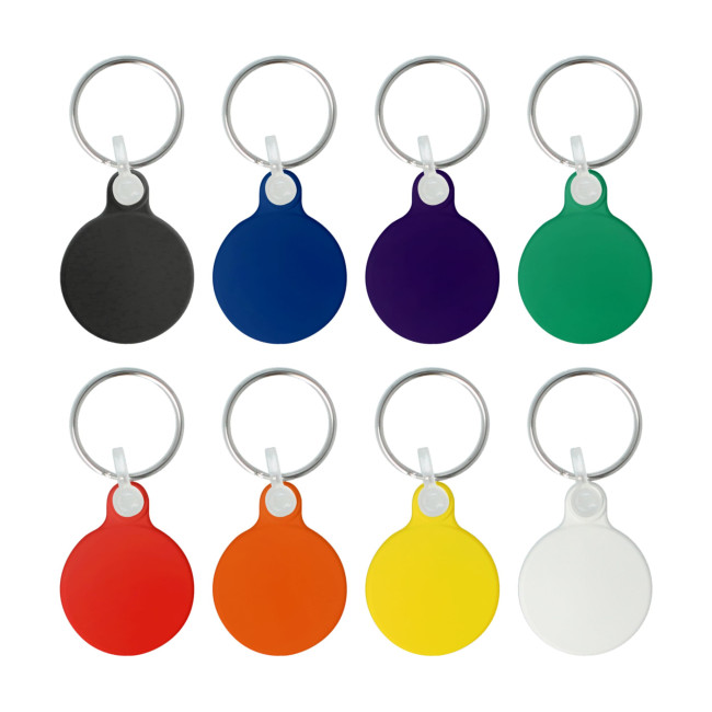 Custom Printed 30mm Circular Keyring - Image 1