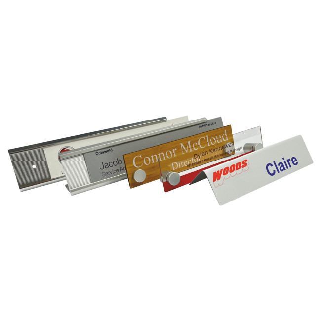 Custom Printed Insert Desk Nameplate Replacement Insert - Image 2