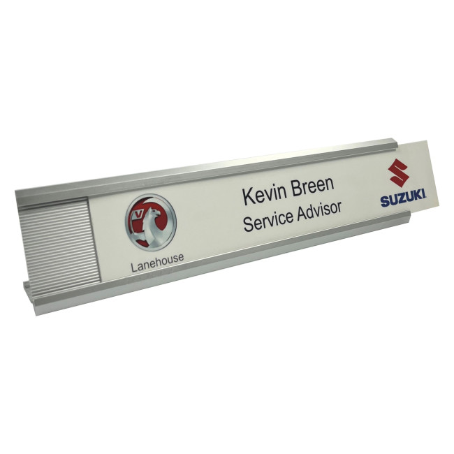 Custom Printed Insert Desk Nameplate - Image 1