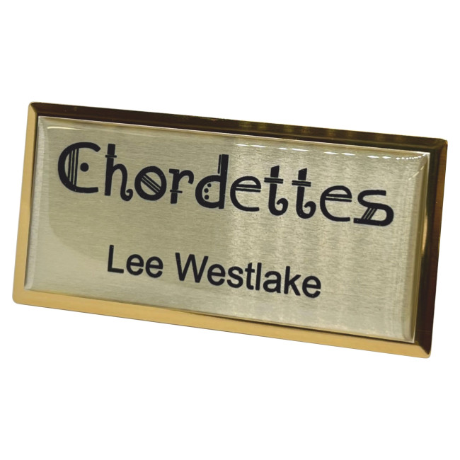 Custom Printed Classic Name Badge (XLarge) Magnet (Domed)