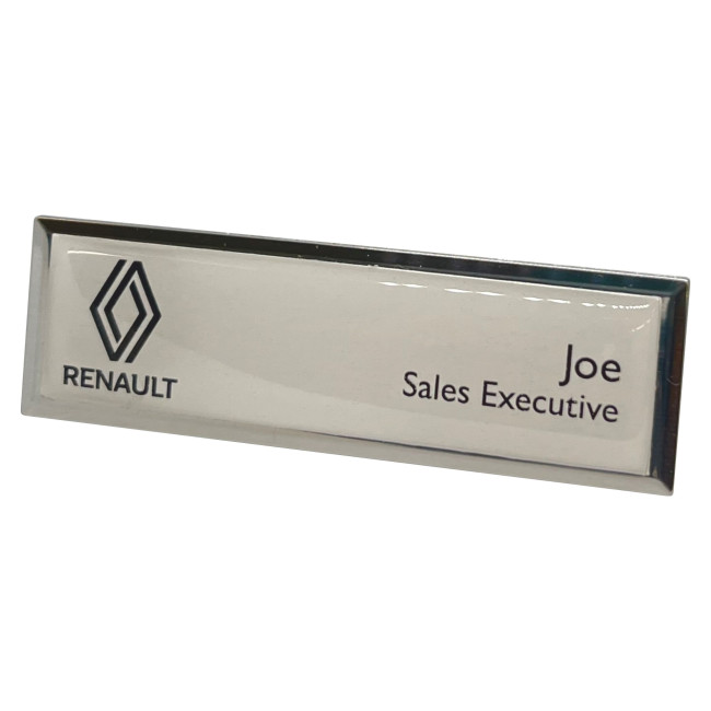 Custom Printed Classic Name Badge (Large) Magnet (Domed)