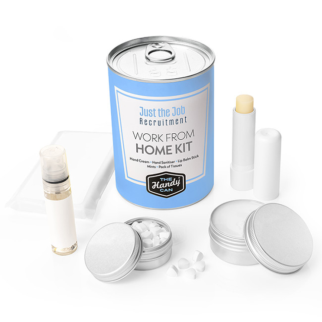 Custom Printed Work From Home Handy Can Kit