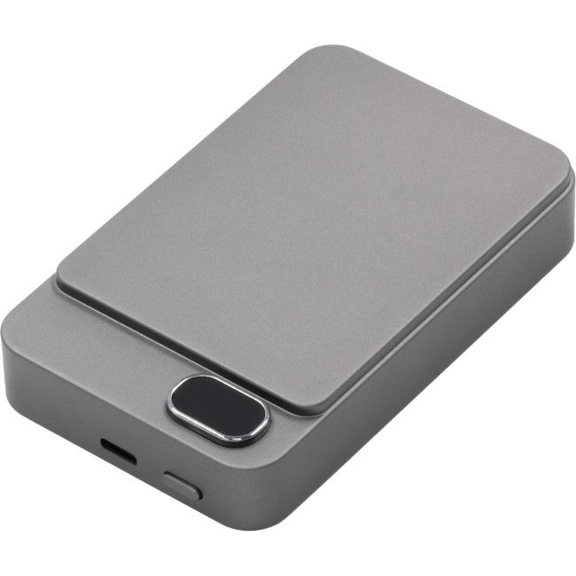 Custom Printed BrandCharger Recycled Steel Wireless Power Bank - Image 1