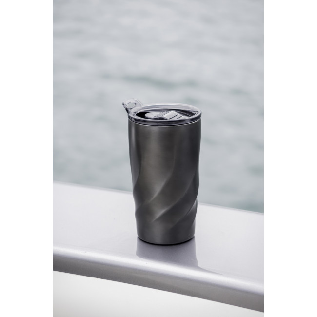 Custom Printed BrandCharger Recycled Steel Travel Mug 400ml - Image 3