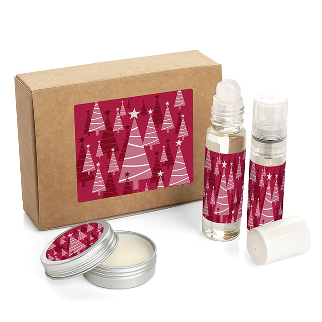 Custom Printed Christmas Wellbeing Essentials Kit in a Box