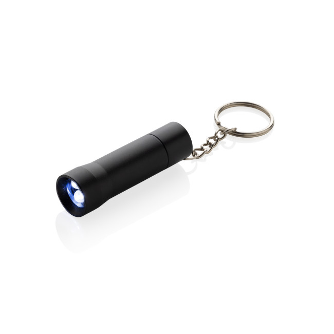 Custom Printed Flash RCS Recycled Aluminium Keychain Torch - Image 2