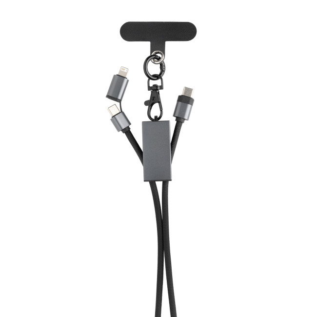 Custom Printed Terra RCS Recycled PET Phone Cord With Dual Charge Cable - Image 2