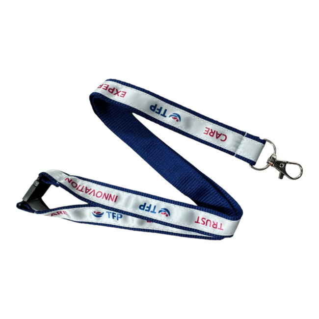 Custom Printed Satin Applique Lanyard