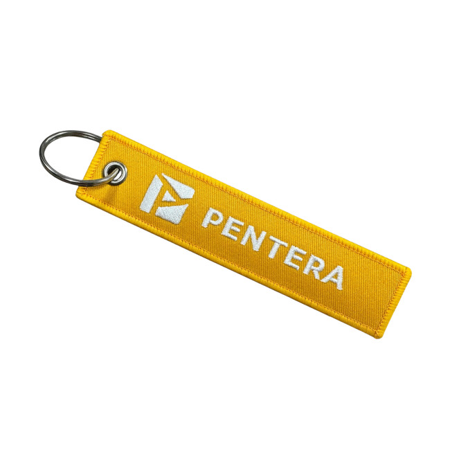 Custom Printed RPET Embroidered Keyring