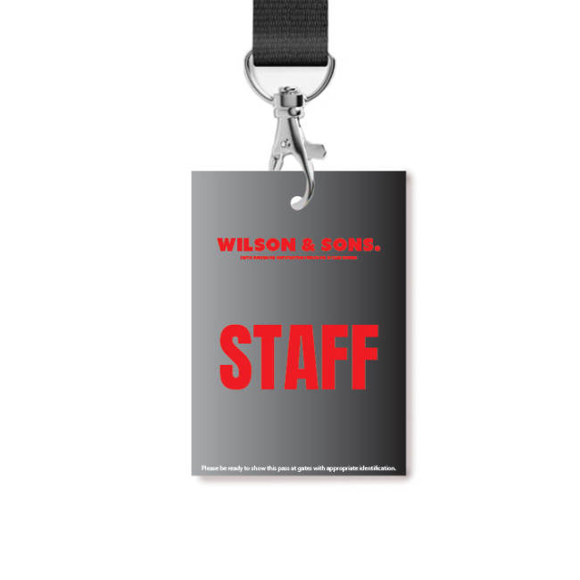 Custom Printed Lanyard Event Passes