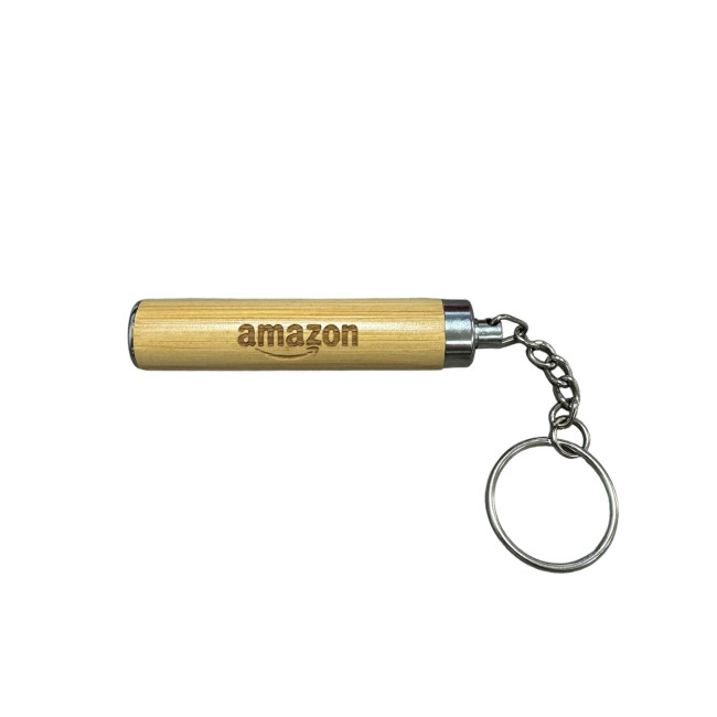 Custom Printed Bamboo Torch Keyring