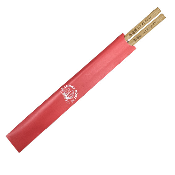 Custom Printed Bamboo Chopsticks in Printed Sleeve