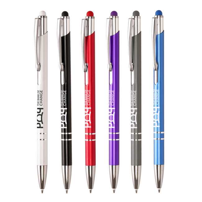 Custom Printed Sleek Stylus Ball Pen