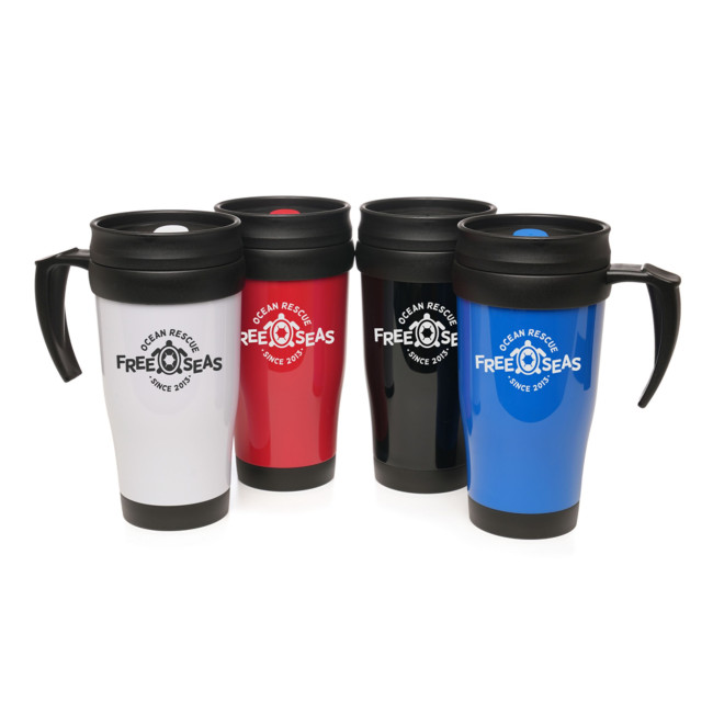 Custom Printed Polo Plus Recycled 400ml Travel Mug - Image 1