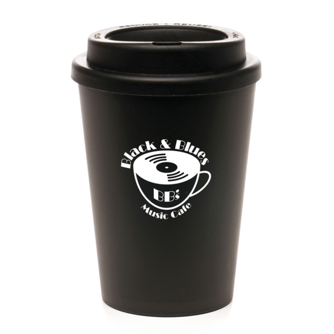 Custom Printed Haddon Black 350ml Take Out Mug